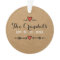 Ornament Pink Heart Arrows - Wedding Anniversary -