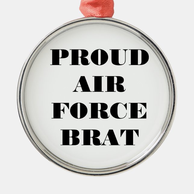 Ornament Proud Air Force Brat (Front)