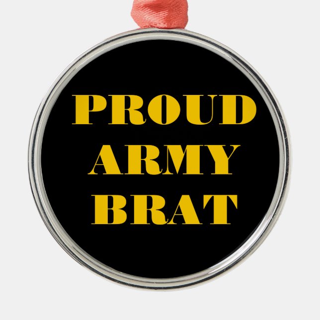 Ornament Proud Army Brat (Front)