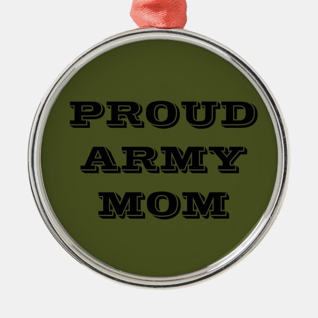 Ornament Proud Army Mum (Front)
