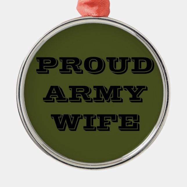 Ornament Proud Army Wife (Front)