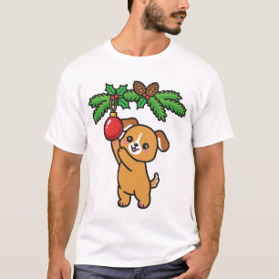 Ornament Puppy Christmas T-Shirt