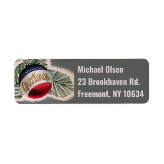 Ornament return address label