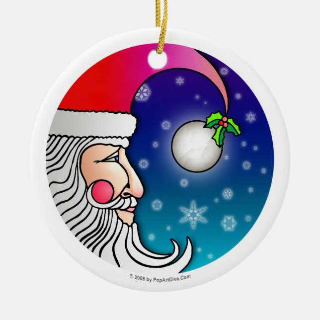 Ornament - SANTA MOON (Front)