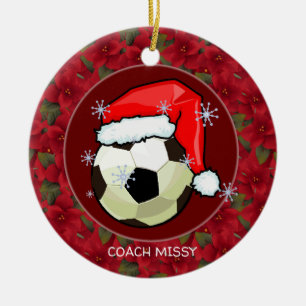 Ornament - Santa Soccerball