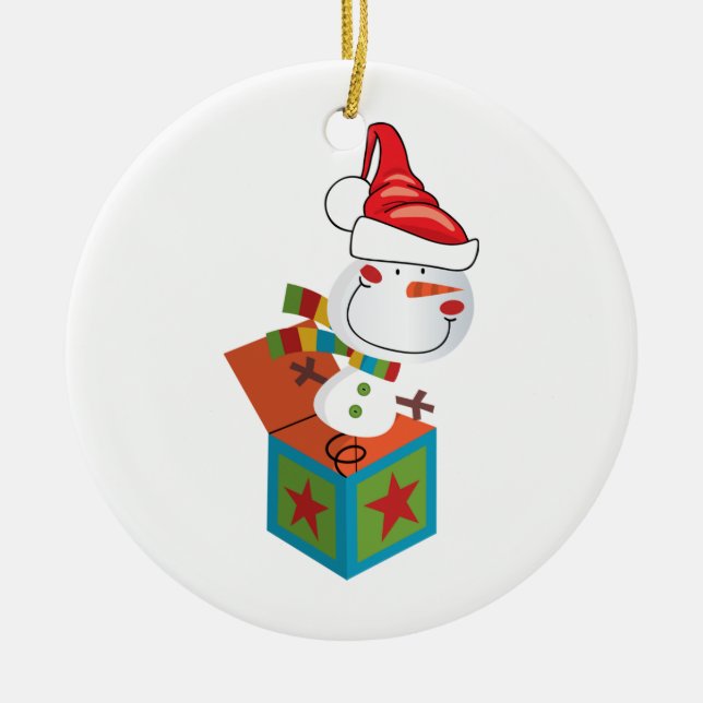 ORNAMENT SNOWMAN JACK-IN-BOX (Front)