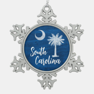 Ornament - South Carolina Flag with Palmetto Tree 