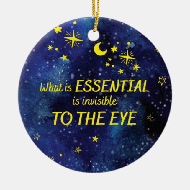 Ornament STARS the little prince QUOTE (Front)