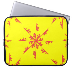 Ornament Swirl Pattern vintage illustrationabstrac Laptop Sleeve