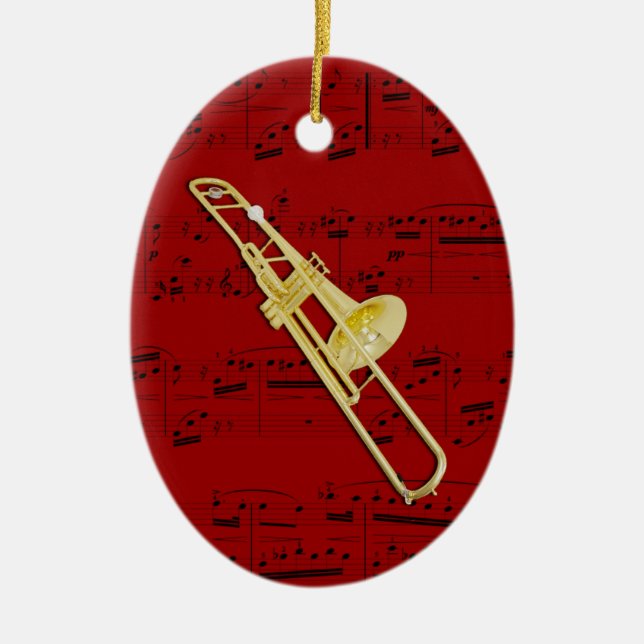 Ornament - Trombone (valve) - Pick your colour (Front)