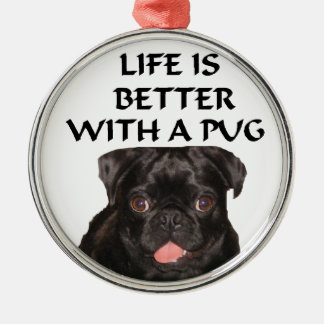 ornament with black pug