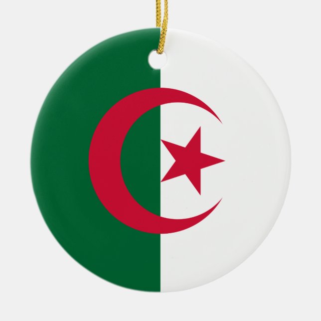 Ornament with flag of Algeria (Front)