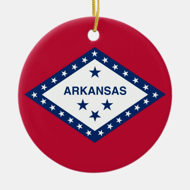 Ornament with flag of Arkansas (Front)