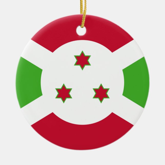 Ornament with flag of Burundi (Front)