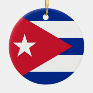 Ornament with flag of Cuba