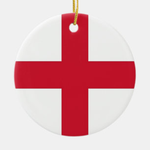 Ornament with flag of England