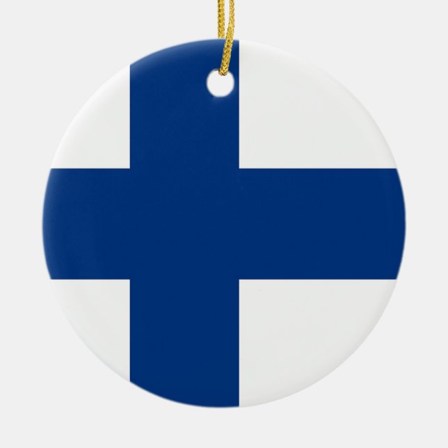 Ornament with flag of Finland (Front)