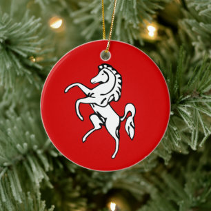 Ornament with flag of Kent County, England