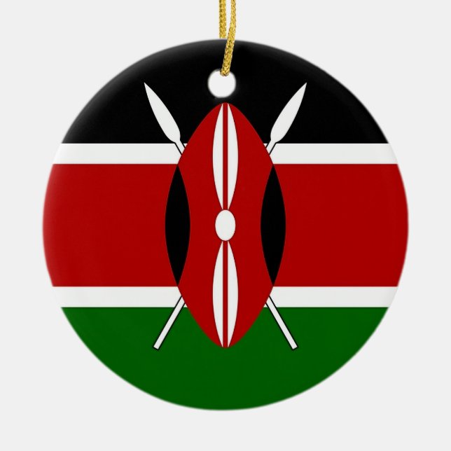 Ornament with flag of Kenya (Front)