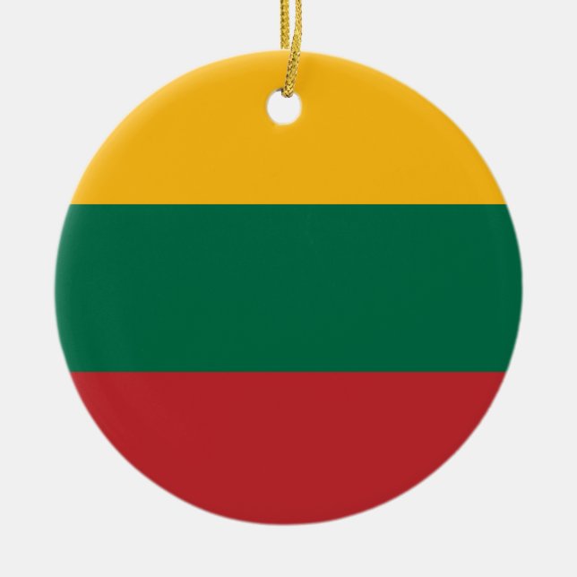 Ornament with flag of Lithuania (Front)