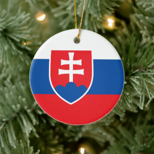 Ornament with flag of Slovakia