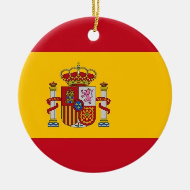 Ornament with flag of Spain (Front)