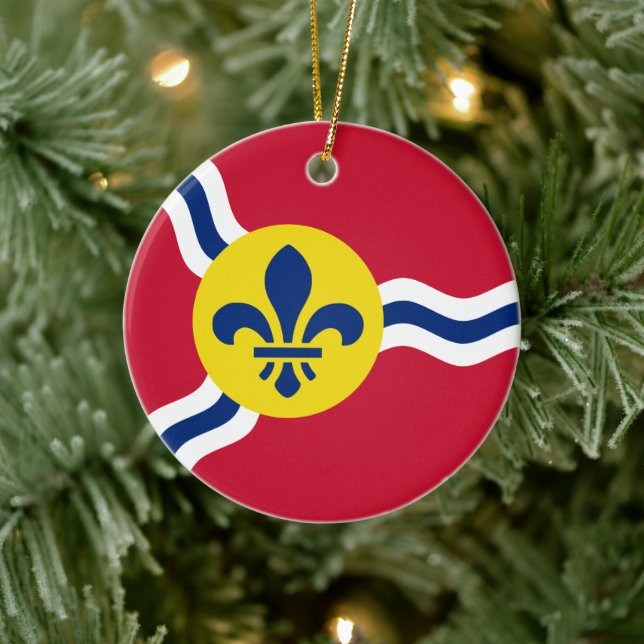 Ornament with flag of St. Louis, Missouri (Tree)