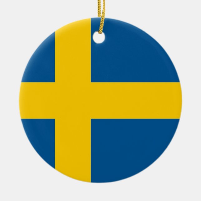 Ornament with flag of Sweden (Front)