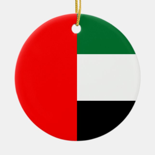 Ornament with flag of United Arab Emirates (Front)