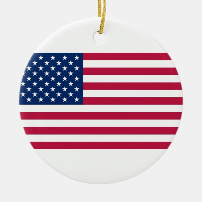 Ornament with flag of United States (Front)