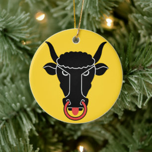 Ornament with flag of Uri, Switzerland