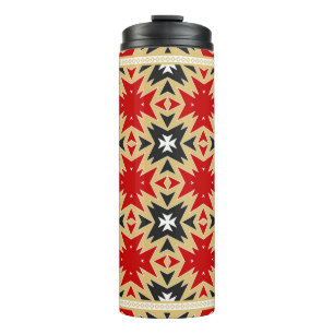 Ornament With Geometric Colourful Pattern,  Silk N Thermal Tumbler