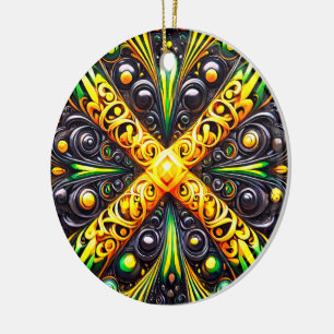 Ornament with Jamaican Colours Design