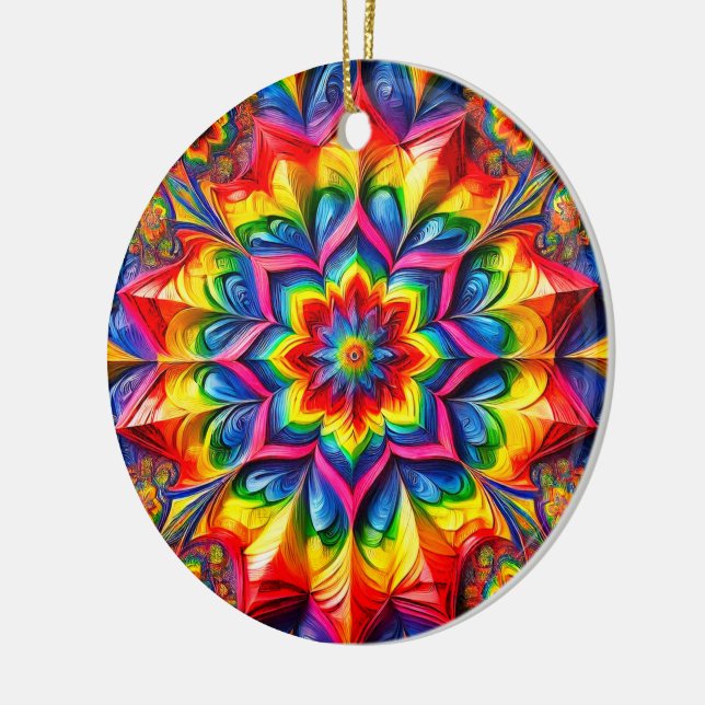 Ornament with LGBTQ Colours Design (Left)