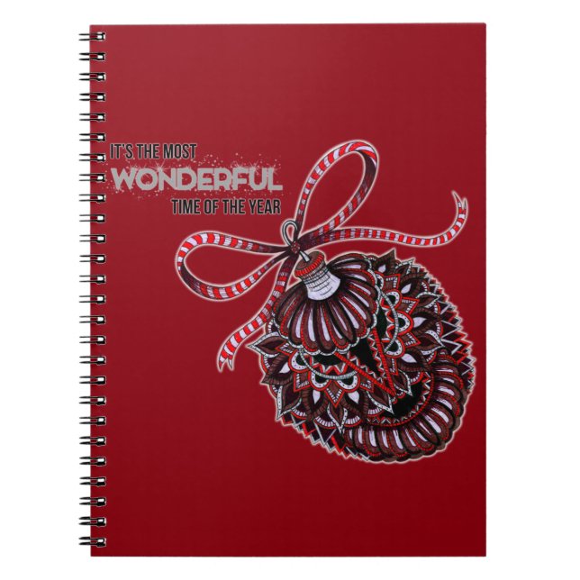 Ornament with Text Notebook (Front)