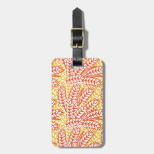 Ornament with wheat ears luggage tag