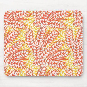 Ornament with wheat ears mouse pad