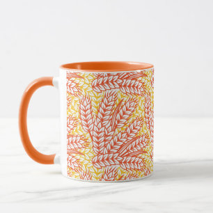 Ornament with wheat ears mug