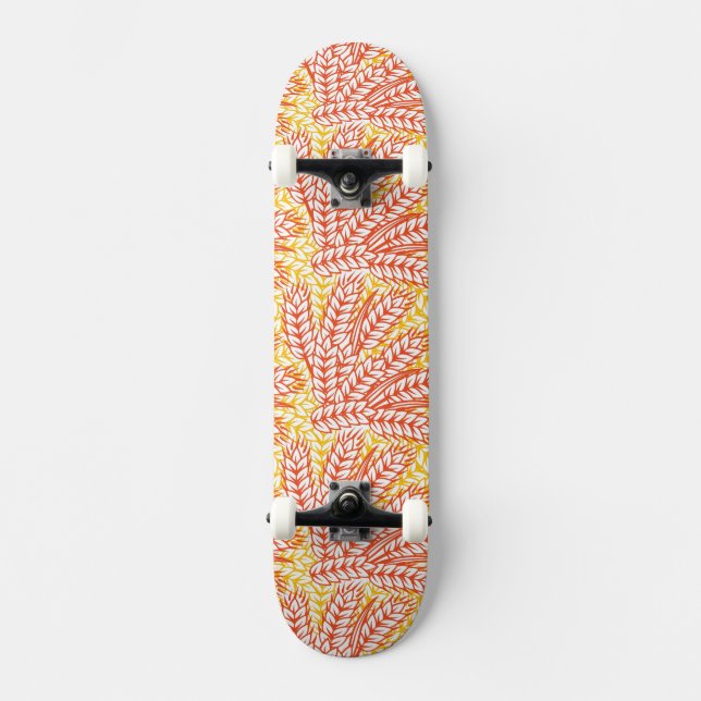 Ornament with wheat ears skateboard (Front)