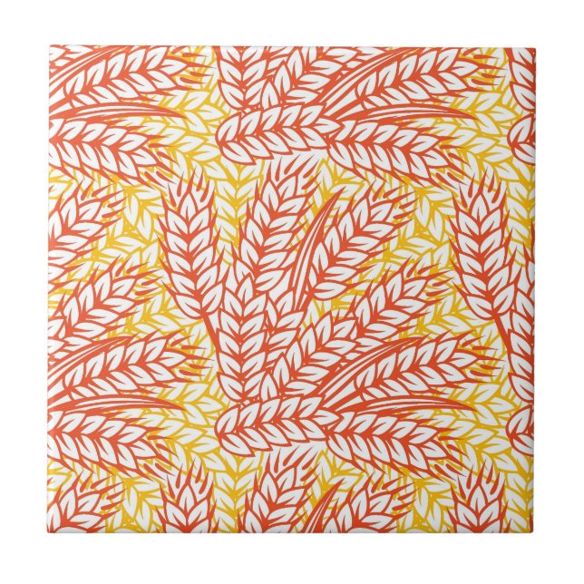 Ornament with wheat ears tile (Front)