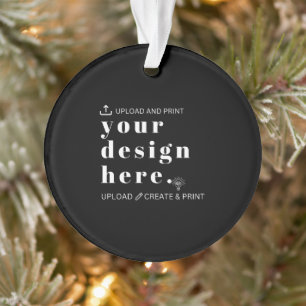 Ornament Your Design Upload Acrylic Round