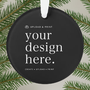 Ornament Your Design Upload Acrylic Round