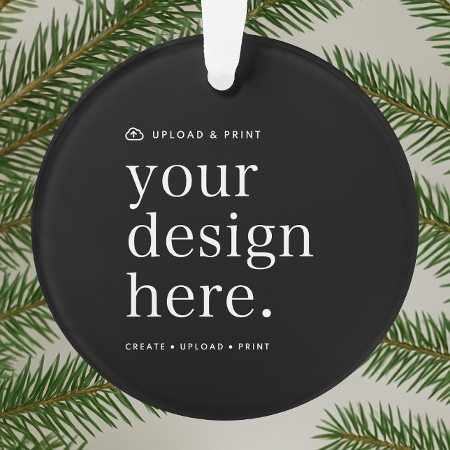 Ornament Your Design Upload Acrylic Round (Creator Uploaded)