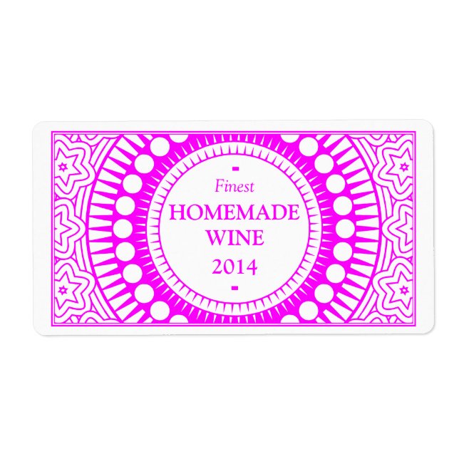 Ornamental 01 - Magenta on White (Front)