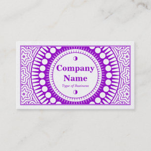 Ornamental 01 - Purple on (Gold) Business Card
