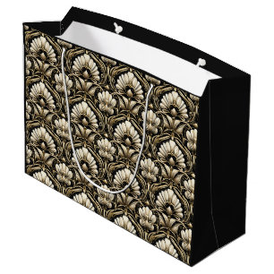 Ornamental Art Deco – Noir Decorative Luxe Large Gift Bag