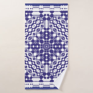 Ornamental azulejo portugal tiles decor. Fashionab Bath Towel