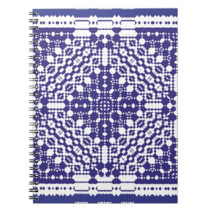 Ornamental azulejo portugal tiles decor. Fashionab Notebook