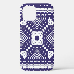 Ornamental azulejo portugal tiles decor. Hand draw iPhone 12 Case