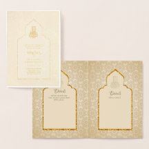 Ornamental Bilingual WALIMA Nikah Muslim Wedding